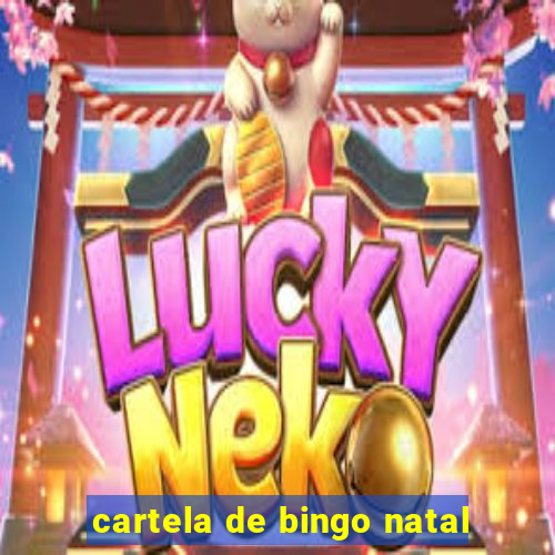 cartela de bingo natal